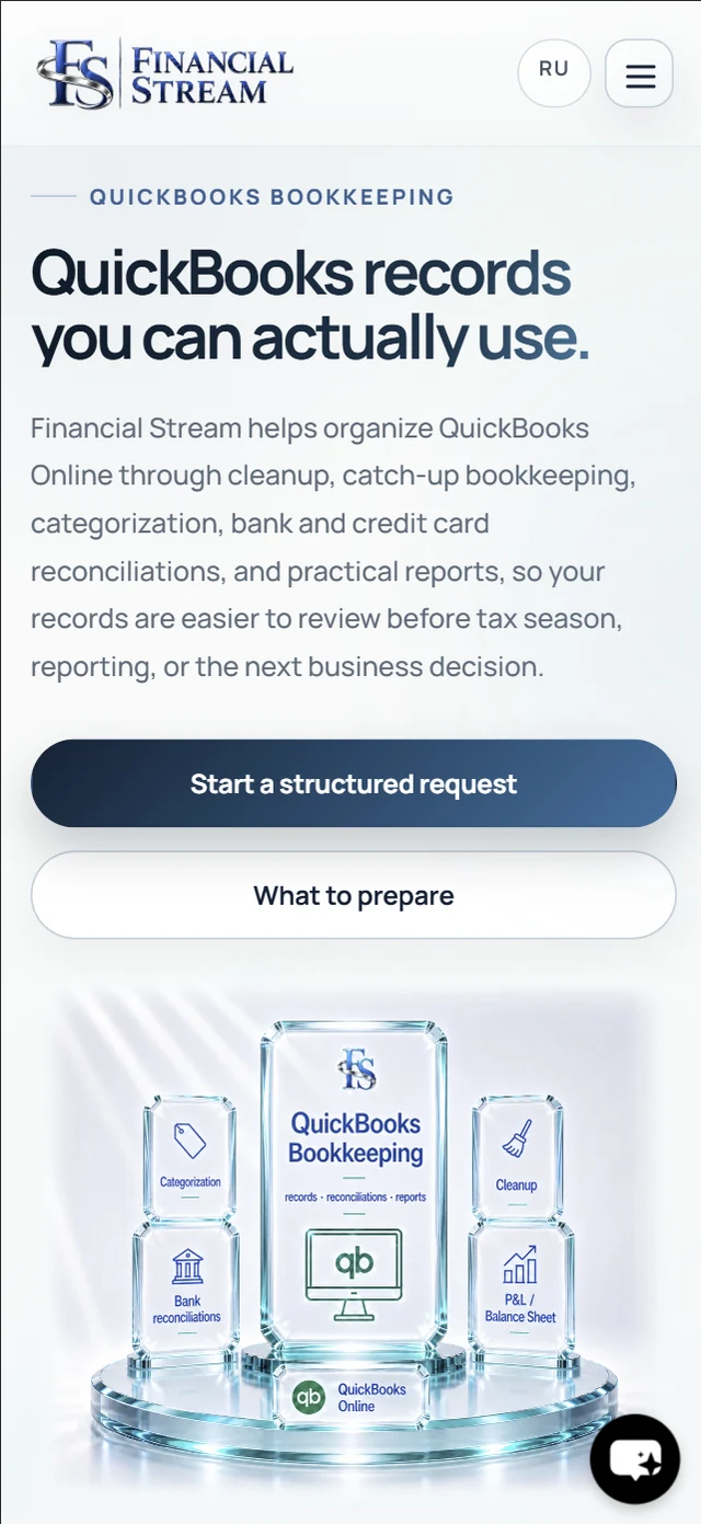 Financial Stream mobile showcase